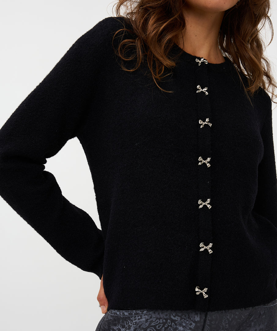 Faux Button Sweater