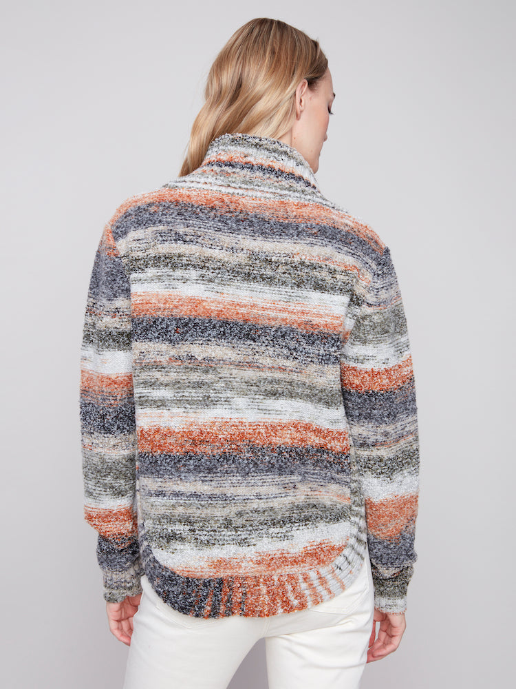 Cowl Neck Long Sleeve Sweater