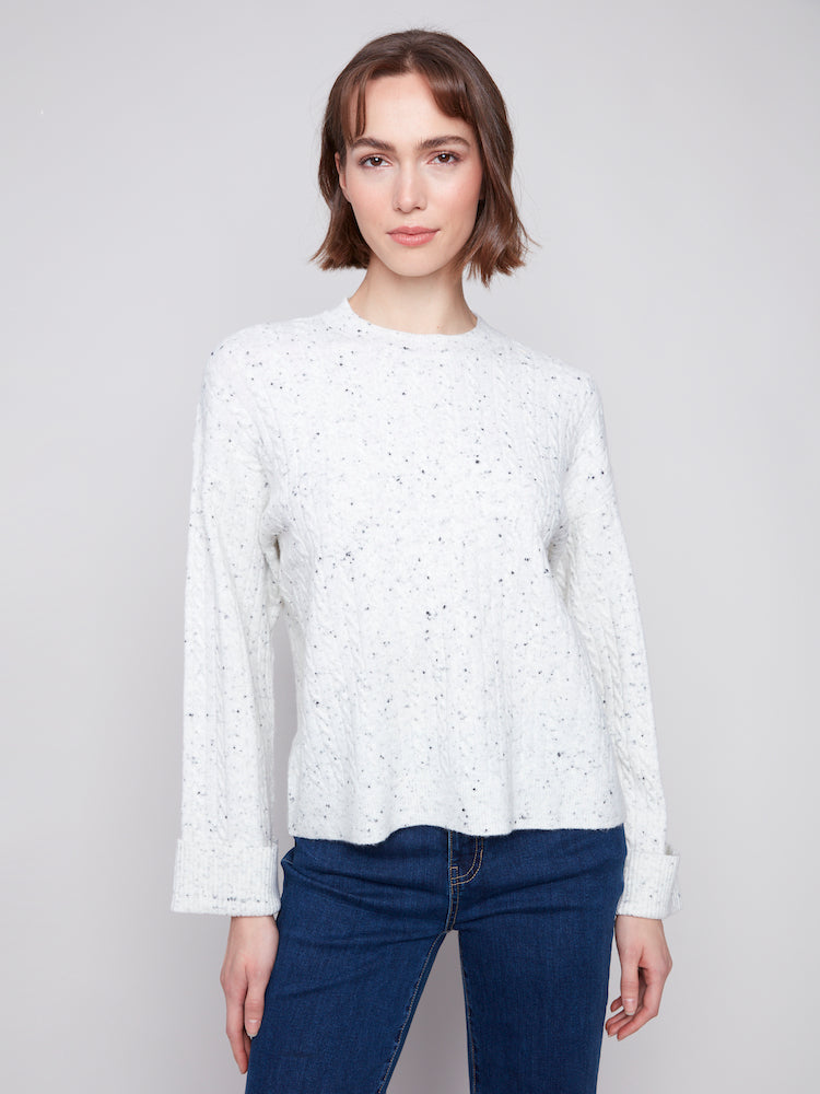 Speckled Crew Neck Sweater