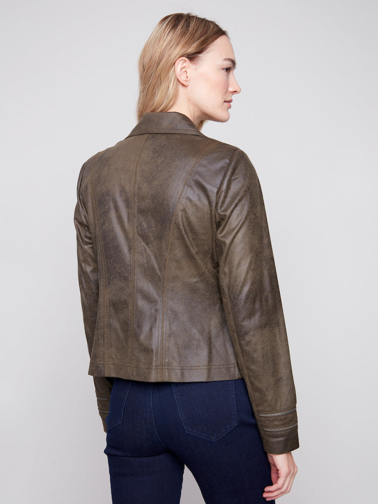 Faux Leather Jacket