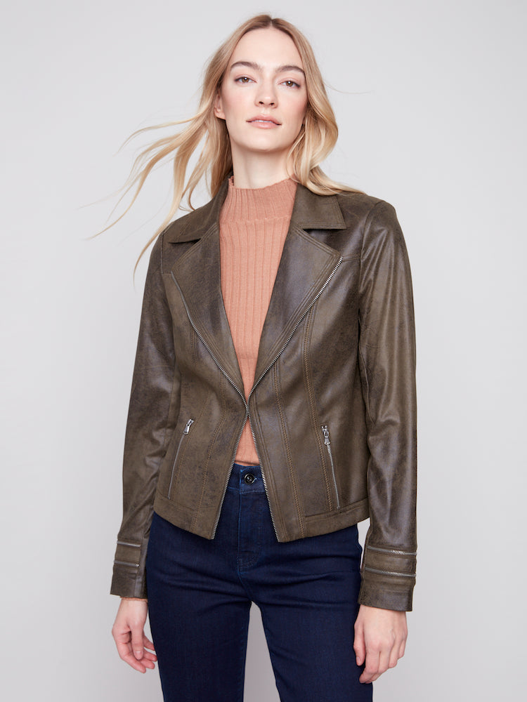 Faux Leather Jacket