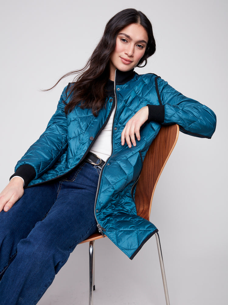 Iridescent Nylon Jacket