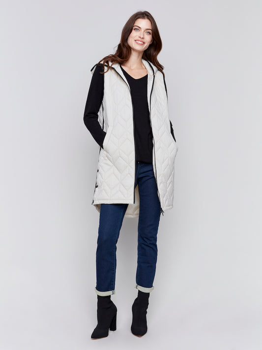 Hooded Long Vest