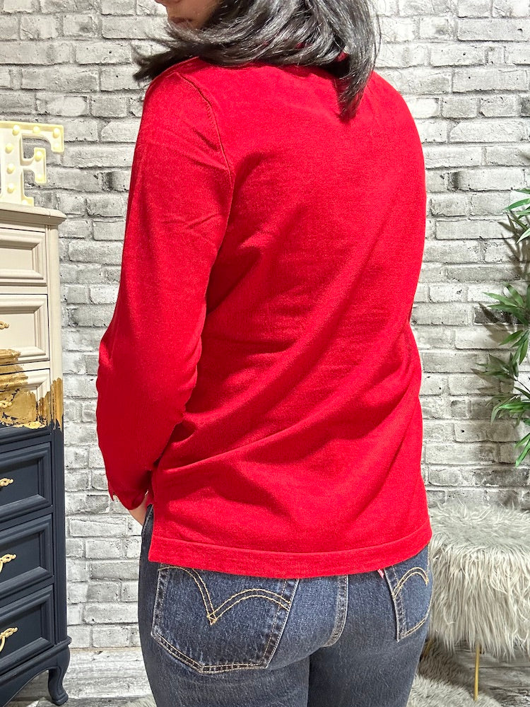 Long Sleeve V-Neck Sweater