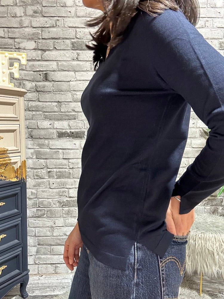 Long Sleeve V-Neck Sweater