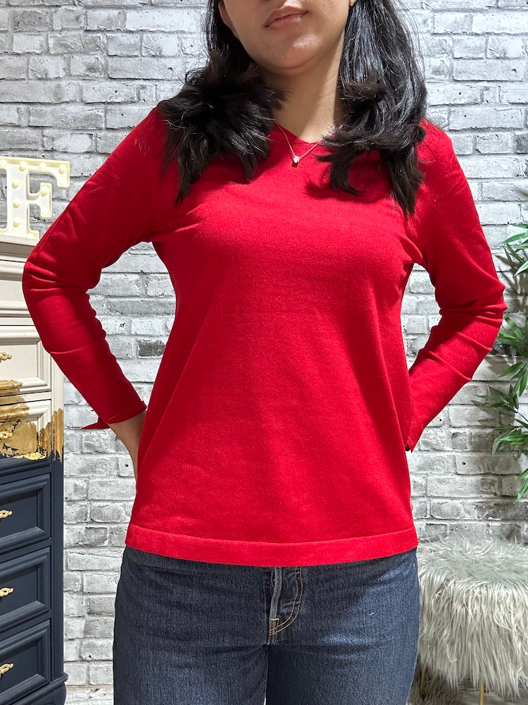 Long Sleeve V-Neck Sweater