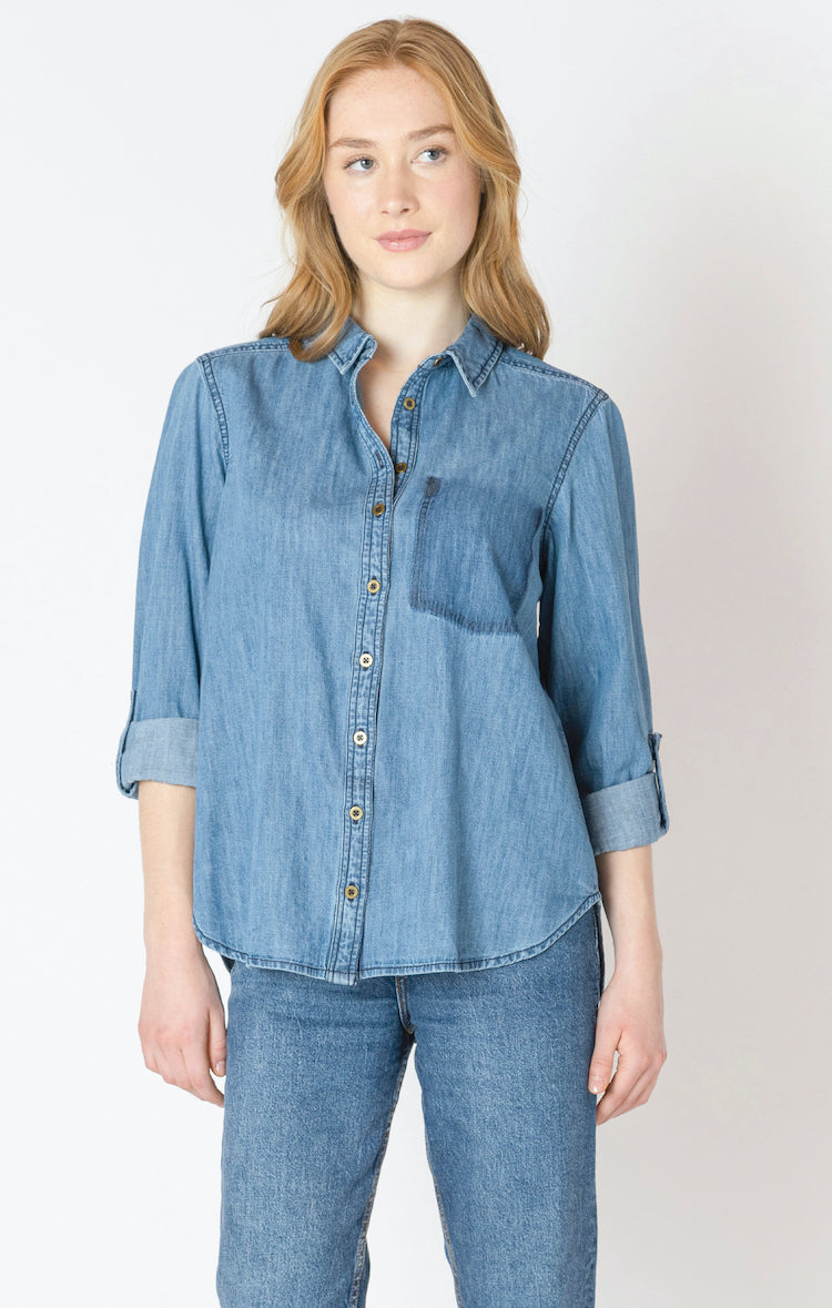 Denim Style Button Up