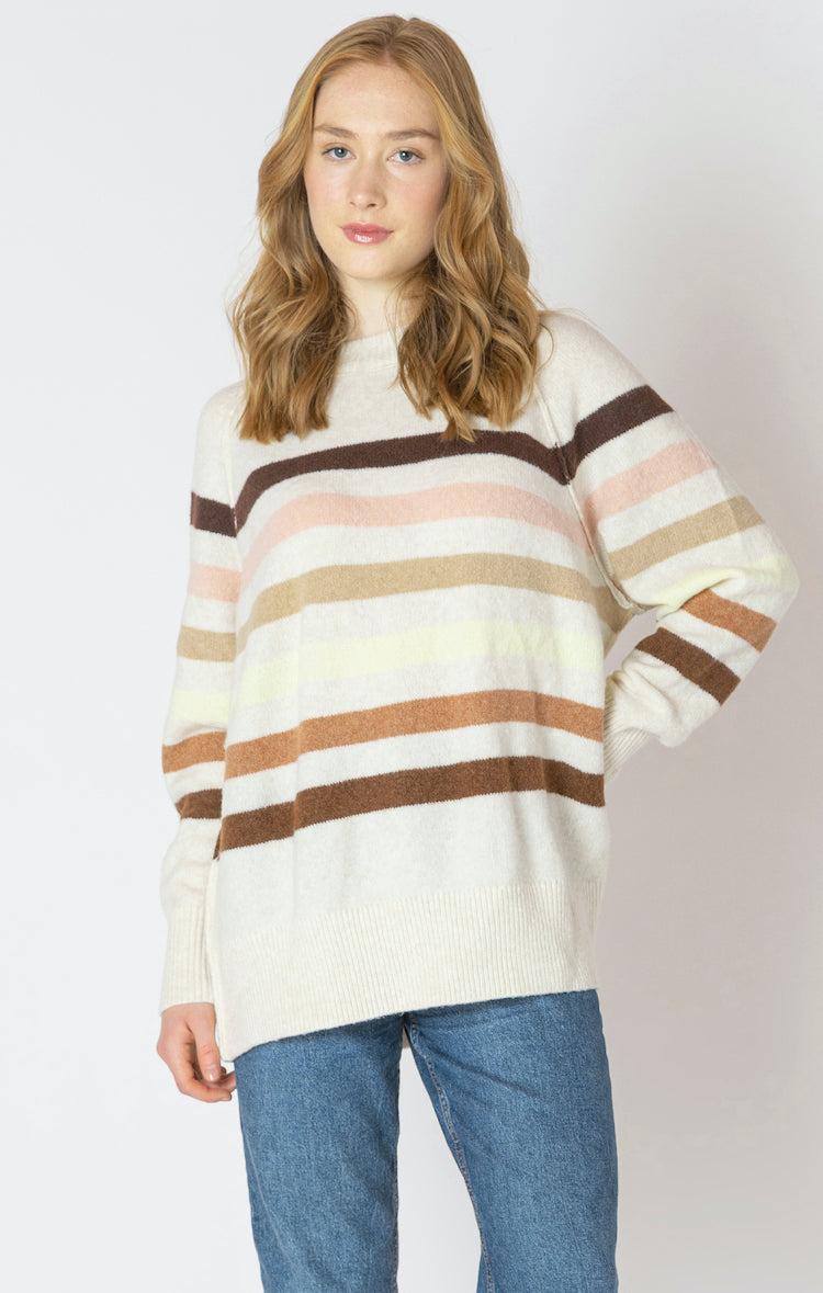 Stripe Over Size Sweater