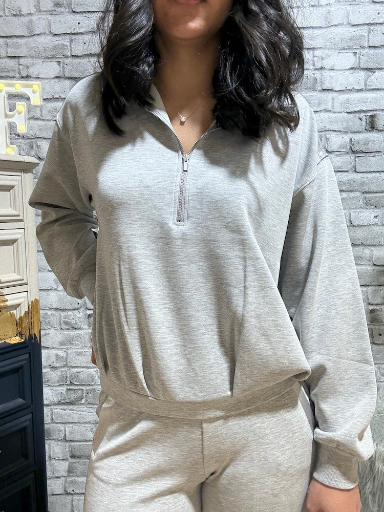 Half Zip Modal Sweater