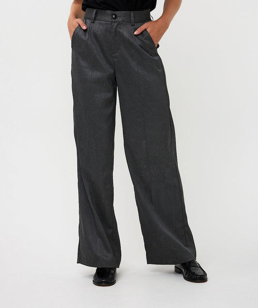Wide Leg Shimmer Trouser