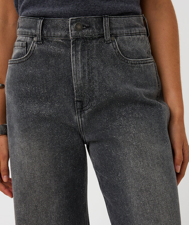 Shimmer Wide Leg Jeans