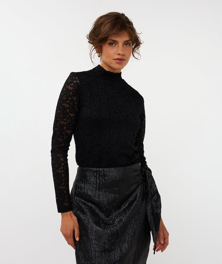 Lace Long Sleeve Top