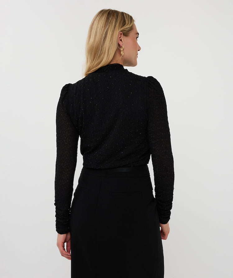 Embellished Long Sleeve Top