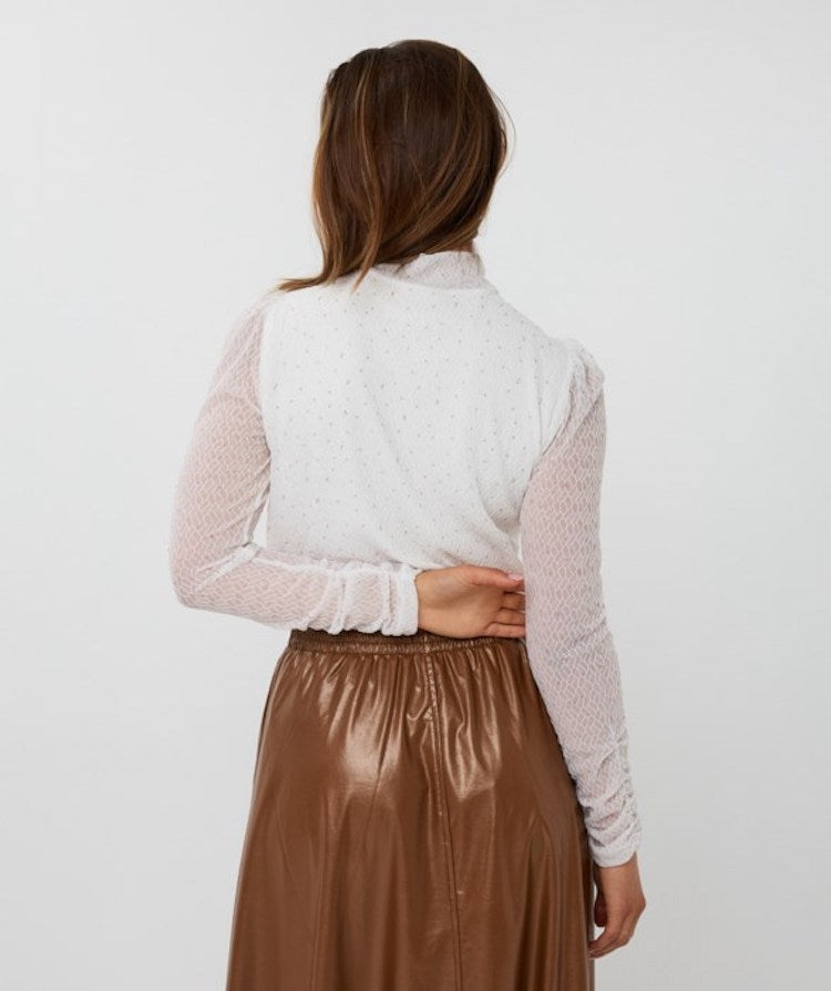 Embellished Long Sleeve Top