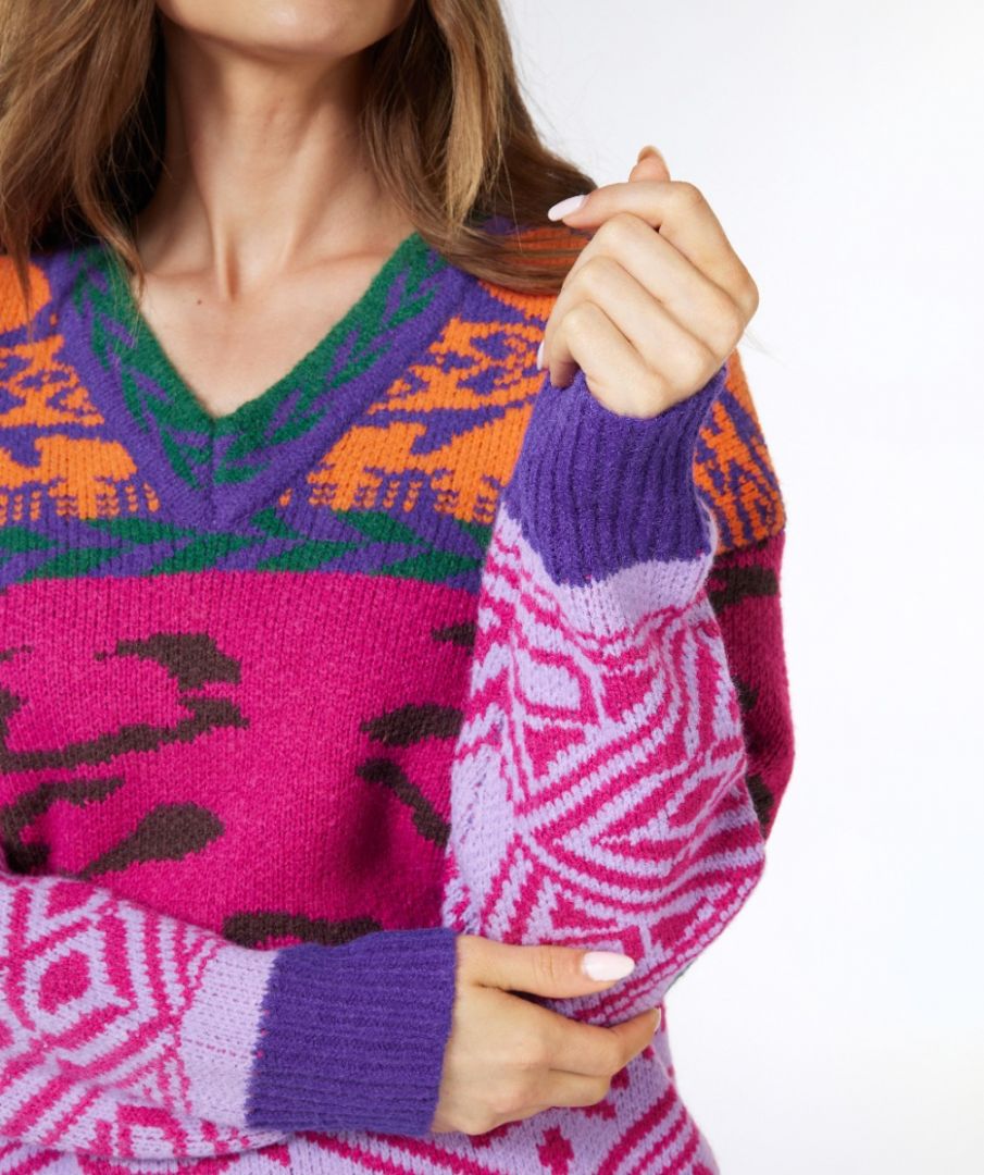 Jacquard Colored Sweater