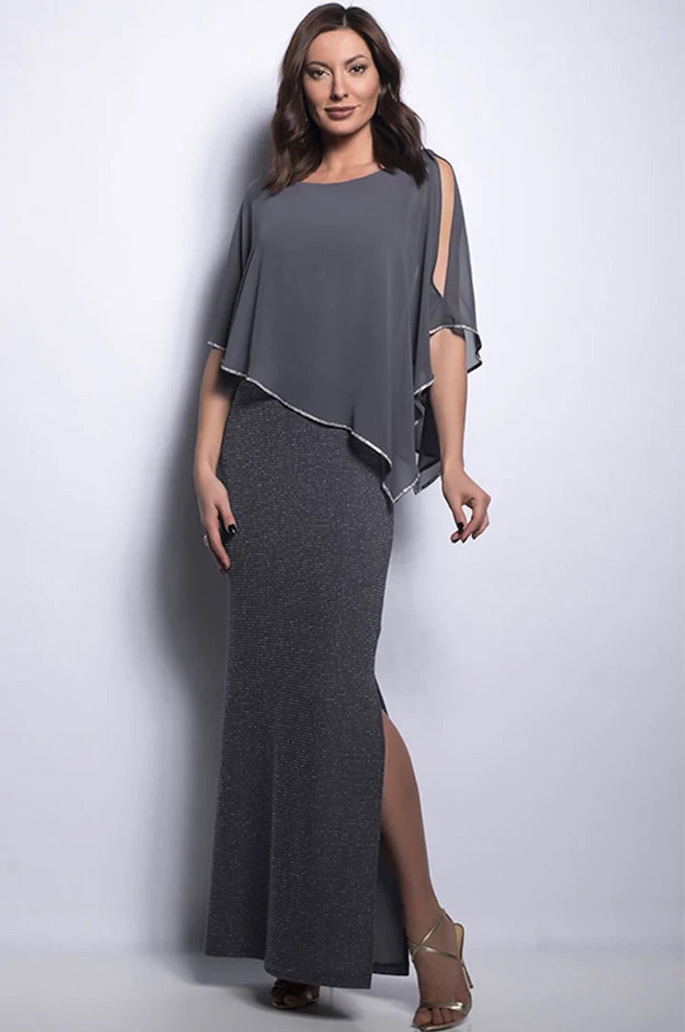 Robe longue superposée