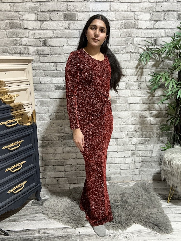 Bodycon Maxi Dress With Slit