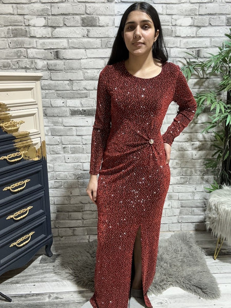 frank lyman red dress 175037 (50% Off)