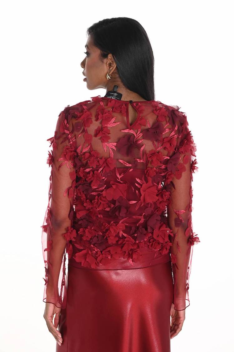 Floral Embroidered Pullover