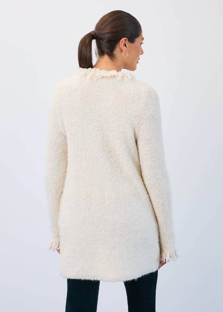 Cardigan Jacket With Fringes