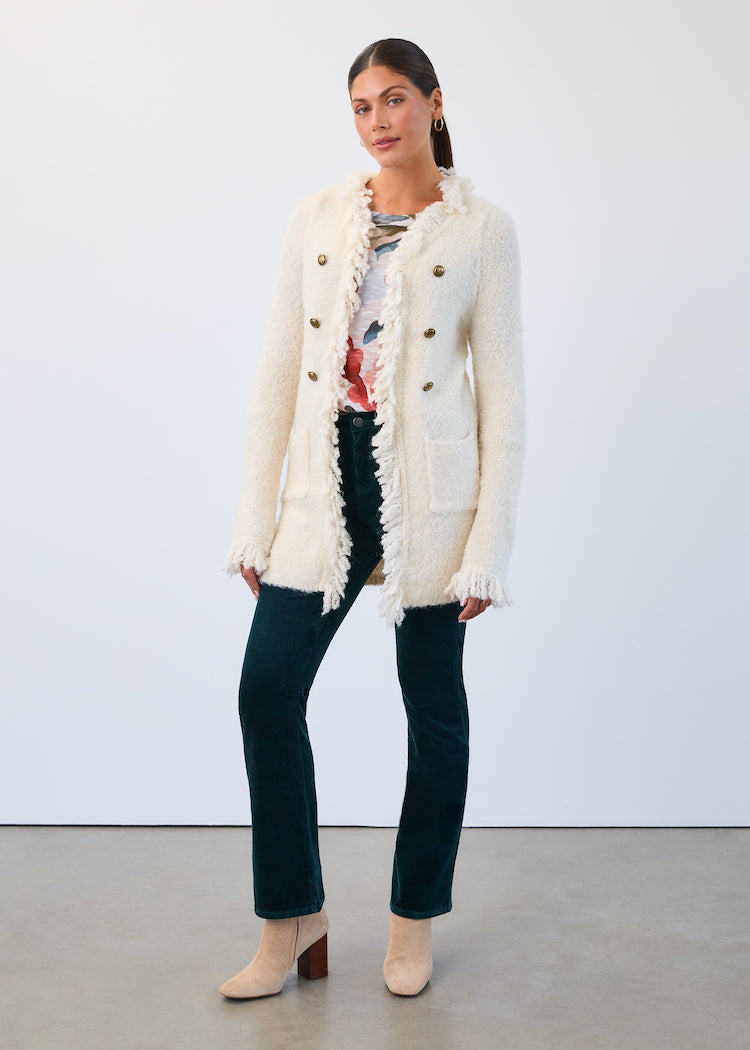 Cardigan Jacket With Fringes