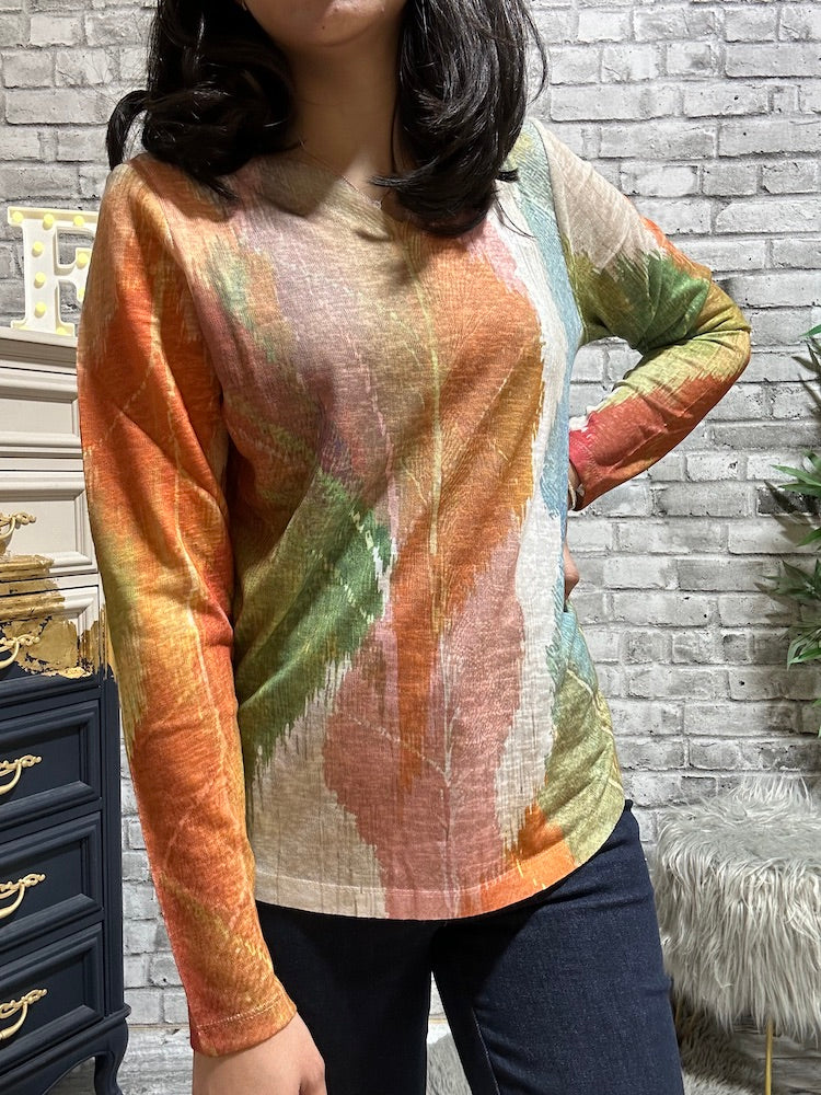 Abstract Print Long Sleeve