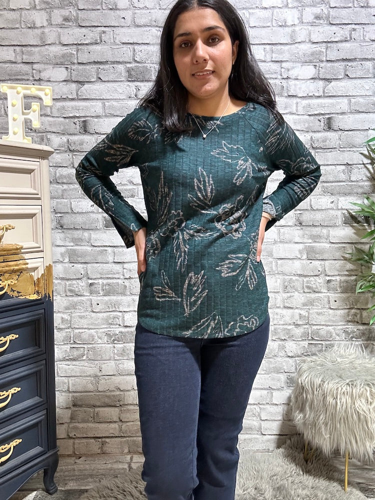 Long Sleeve Ribbed Top