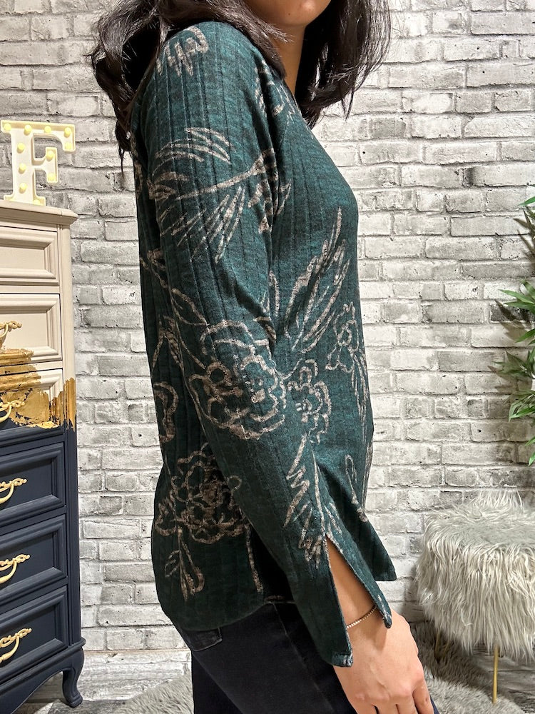 Long Sleeve Ribbed Top