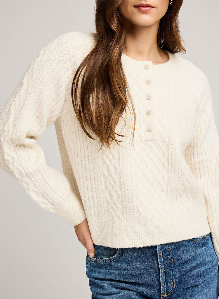 Aspen Half Button Up Sweater