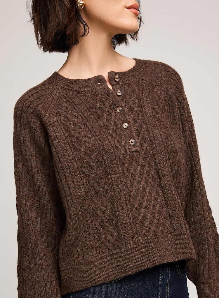 Aspen Half Button Up Sweater