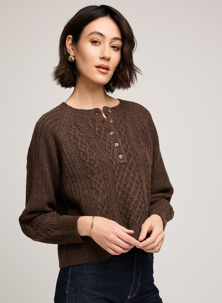 Aspen Half Button Up Sweater