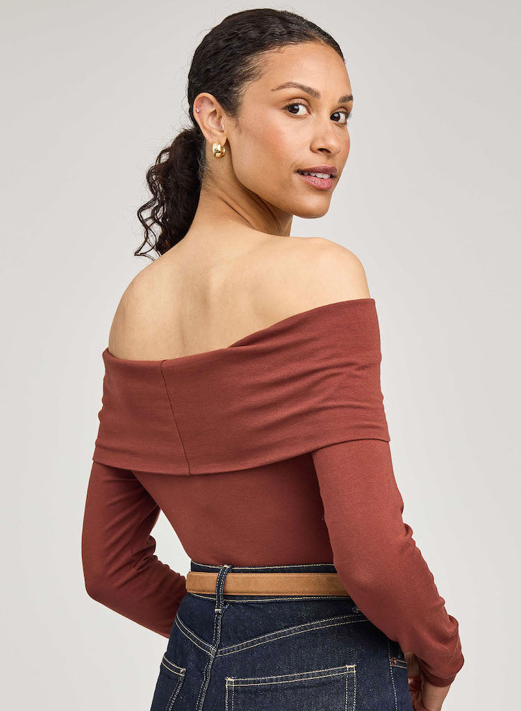 Charlize Off Shoulder Long Sleeve