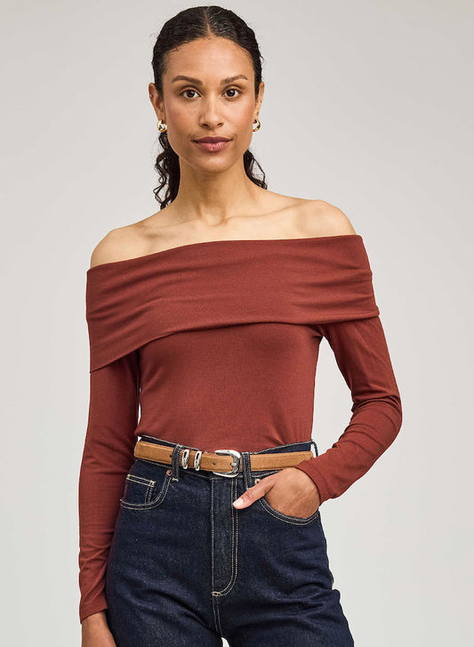 Charlize Off Shoulder Long Sleeve