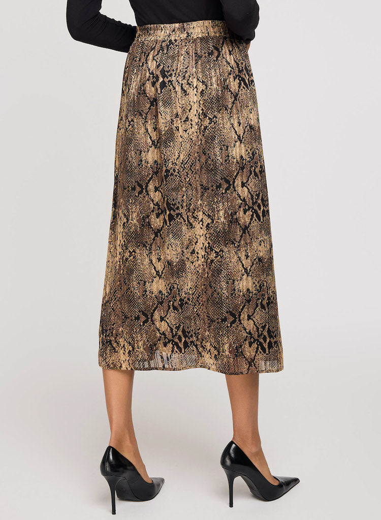 Adeline Snake Print Skirt
