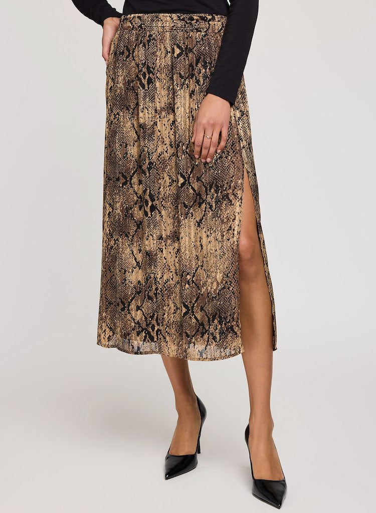 Adeline Snake Print Skirt