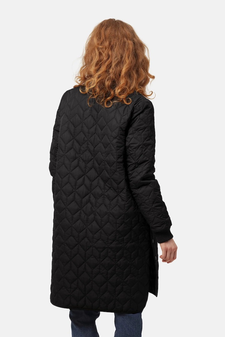 Long Padded Quilt Jacket