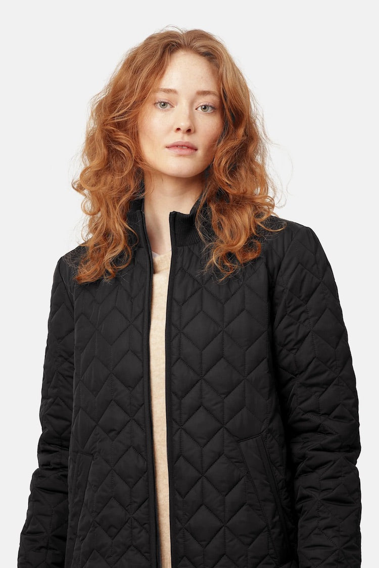 Long Padded Quilt Jacket
