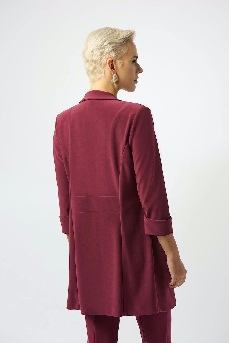 Open Front Hip-length Blazer