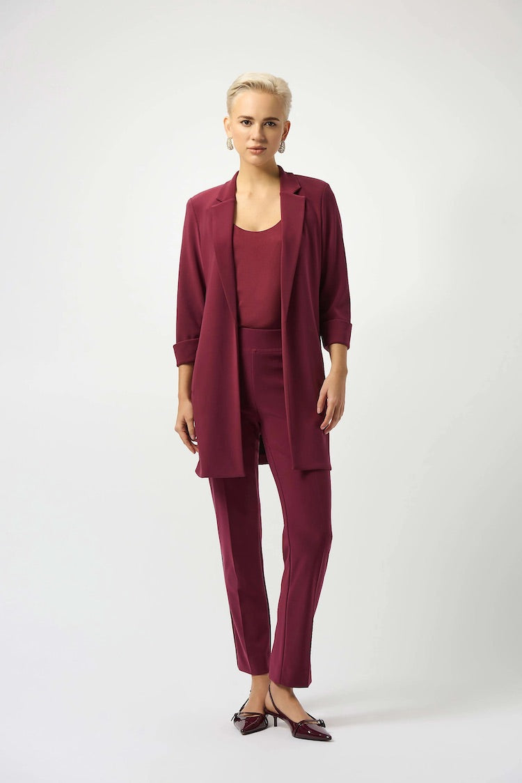 Open Front Hip-length Blazer