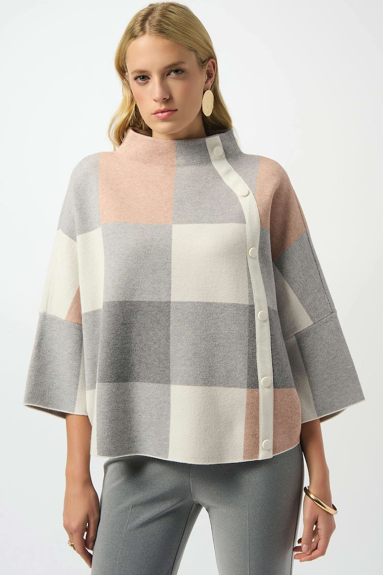 Plaid Jacquard Sweater