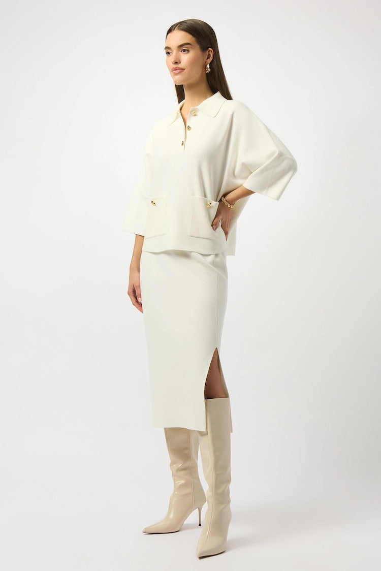 Minimalist High-rise Midi Skirt