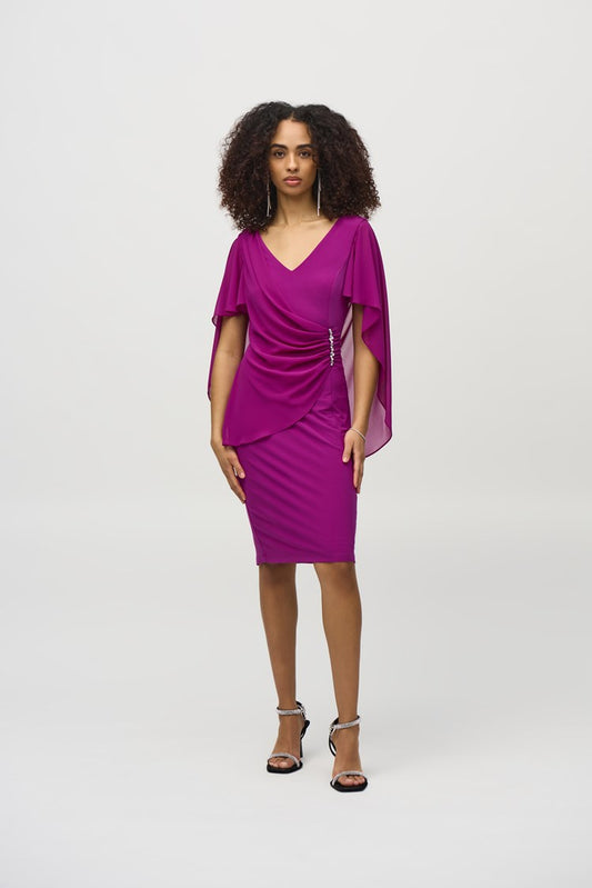 Midi Bodycon Dress With V-neck