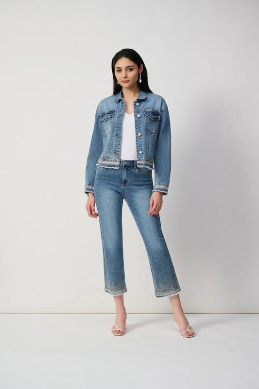 High-waisted Ankle-length Jeans