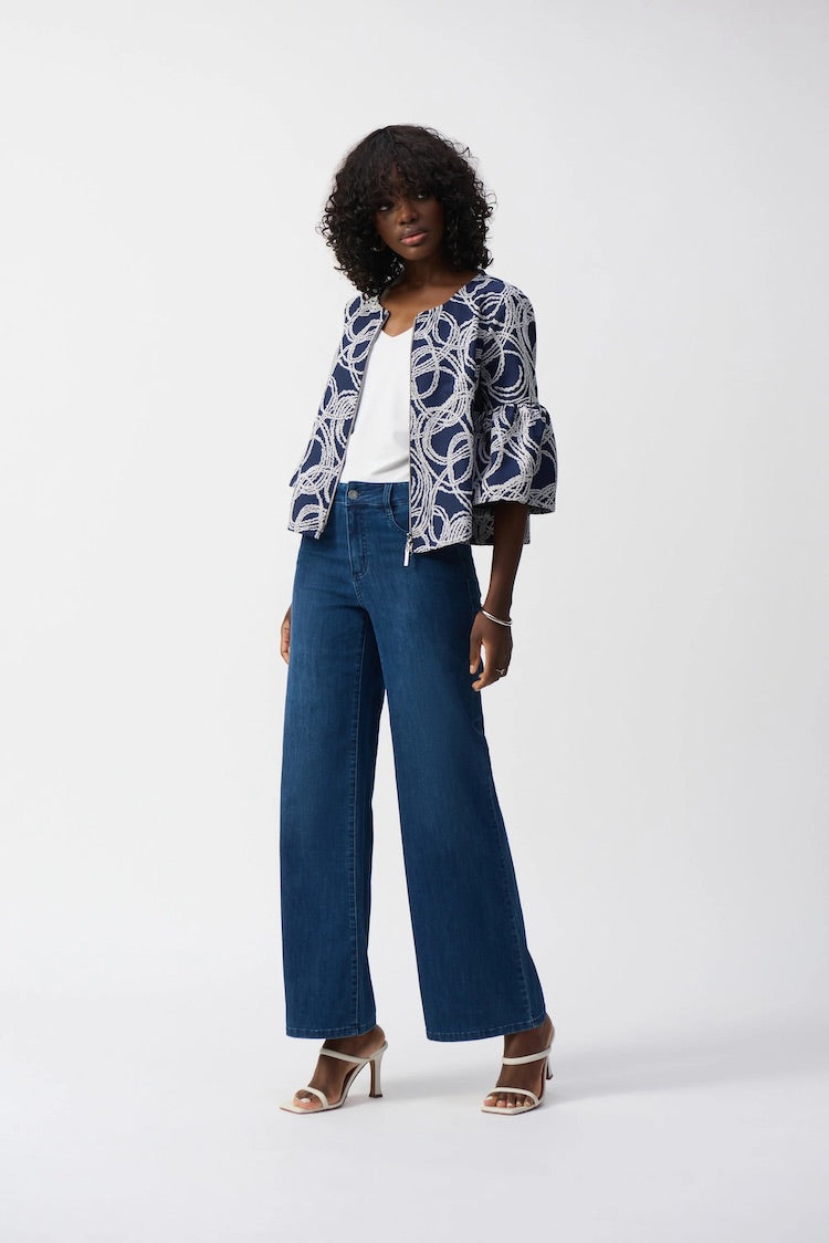 Mid-rise Wide Leg Jeans