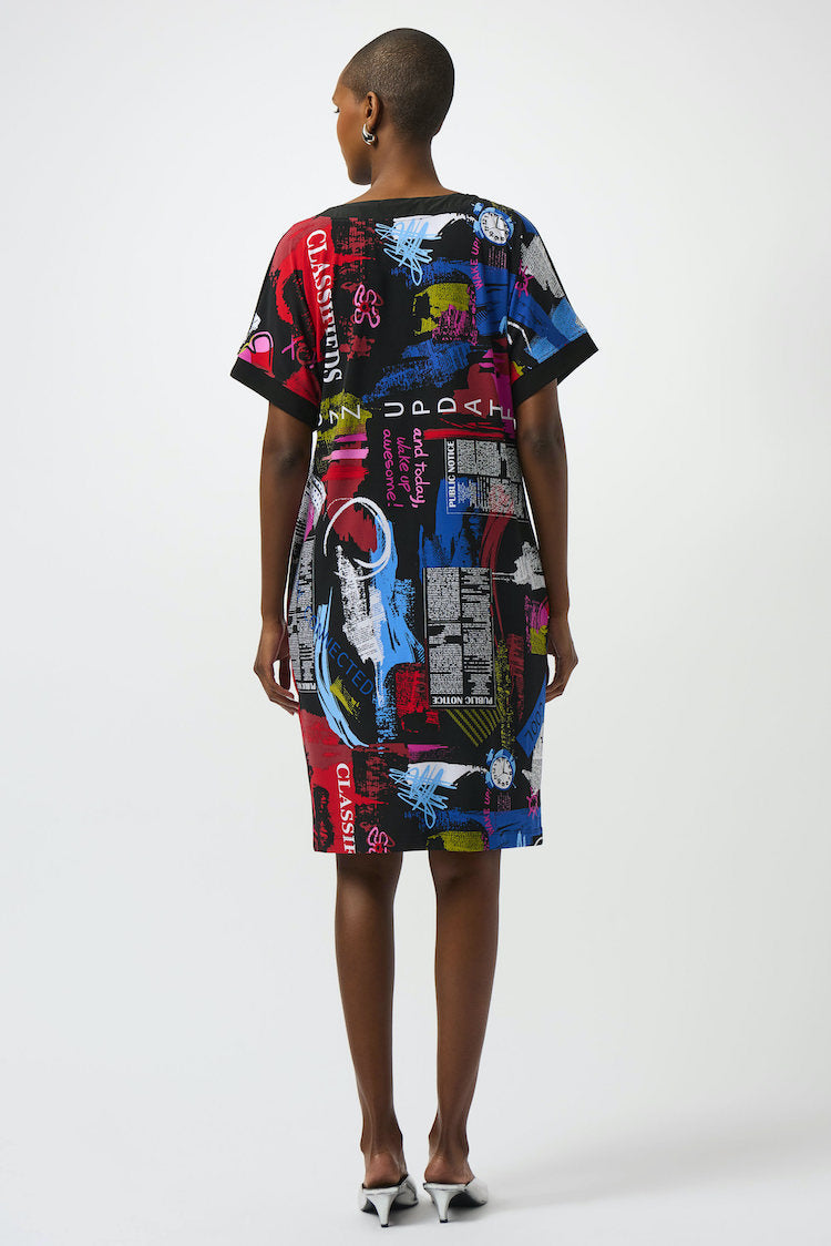 Casual Abstract Knee-length Dress