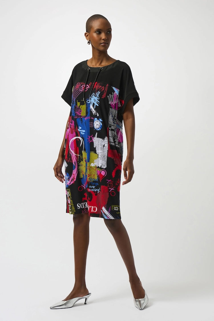 Casual Abstract Knee-length Dress