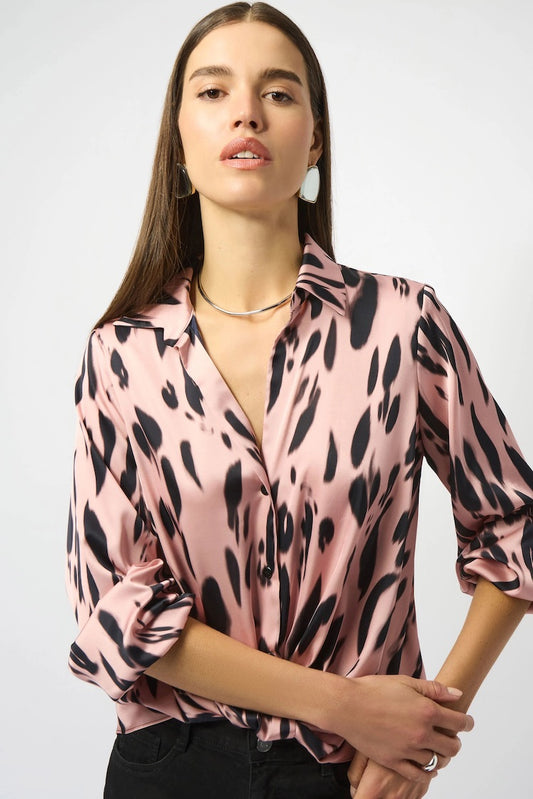 Animal Print Button Shirt