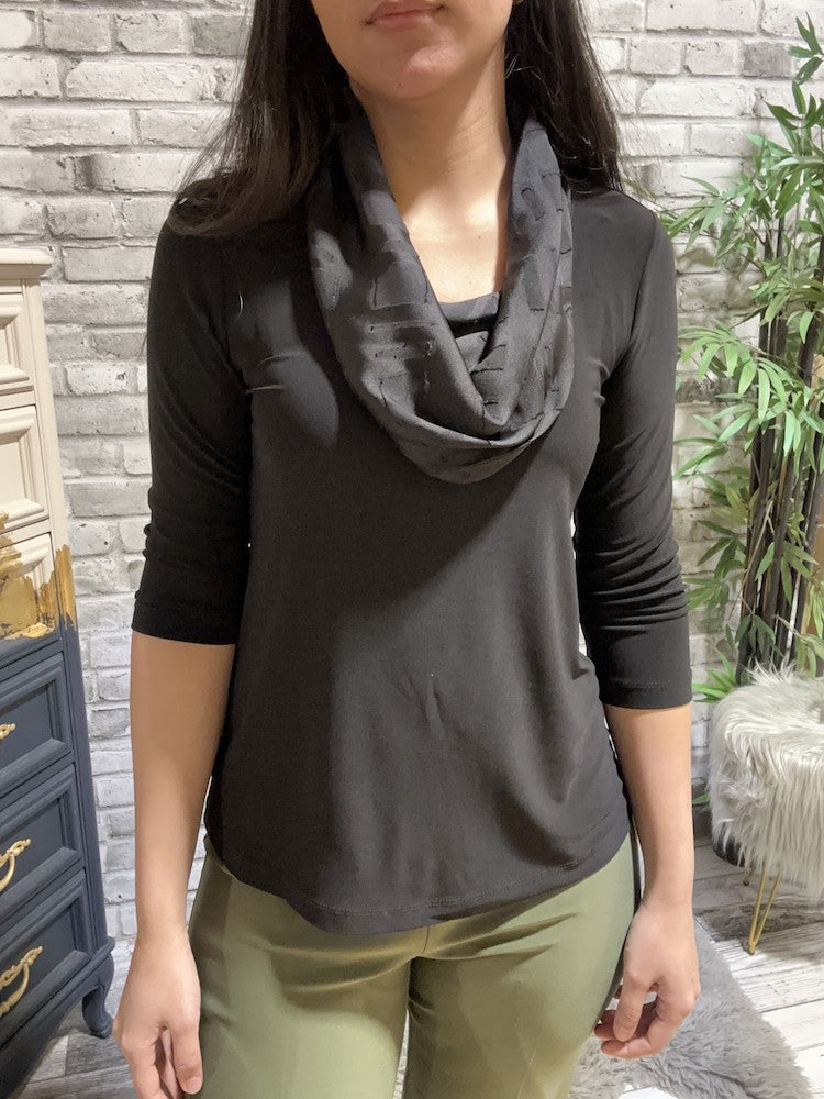 Cowl Neck Relaxed Fit Pullover