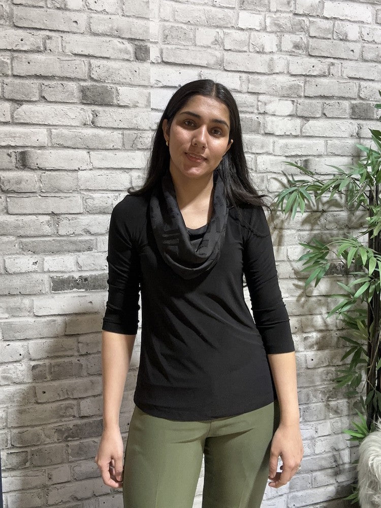 Cowl Neck Relaxed Fit Pullover