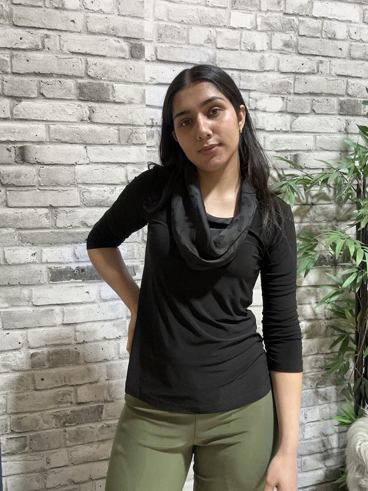 Cowl Neck Relaxed Fit Pullover